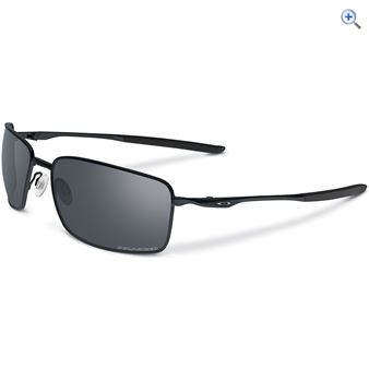 Oakley Polarised Square Wire Sunglasses (Matte Black/Black Iridium Polarised) - Colour: Matte Black